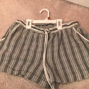 Blue and white striped